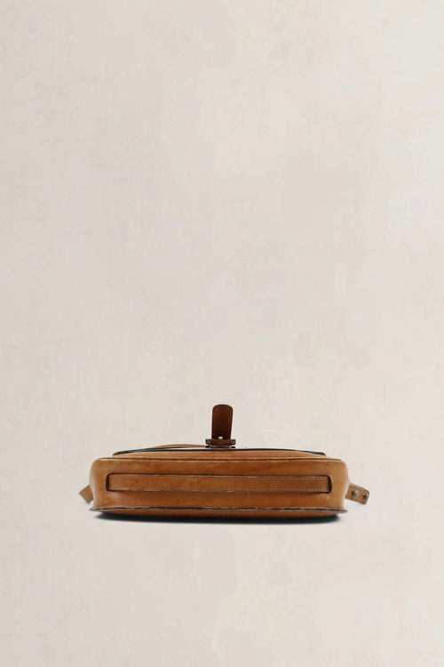 Delvaux Vintage Cognac Crossbody Bag