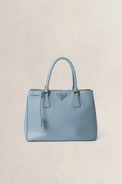 Prada Blue Galleria Saffiano Crossbody Bag &amp; Wallet Set