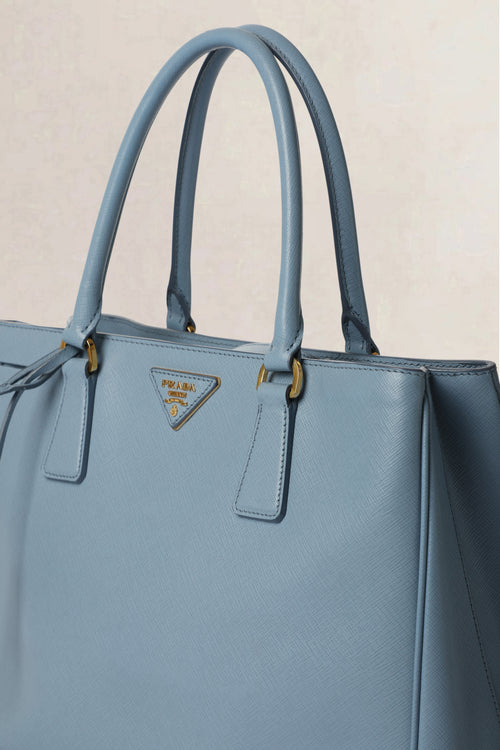 Prada Blue Galleria Saffiano Crossbody Bag &amp; Wallet Set