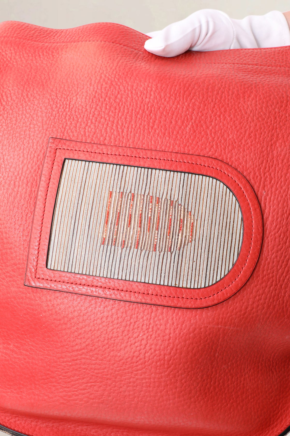 Delvaux Pink Red Coup de Chapeau Limited Edition Le Pin Crossbody Bag