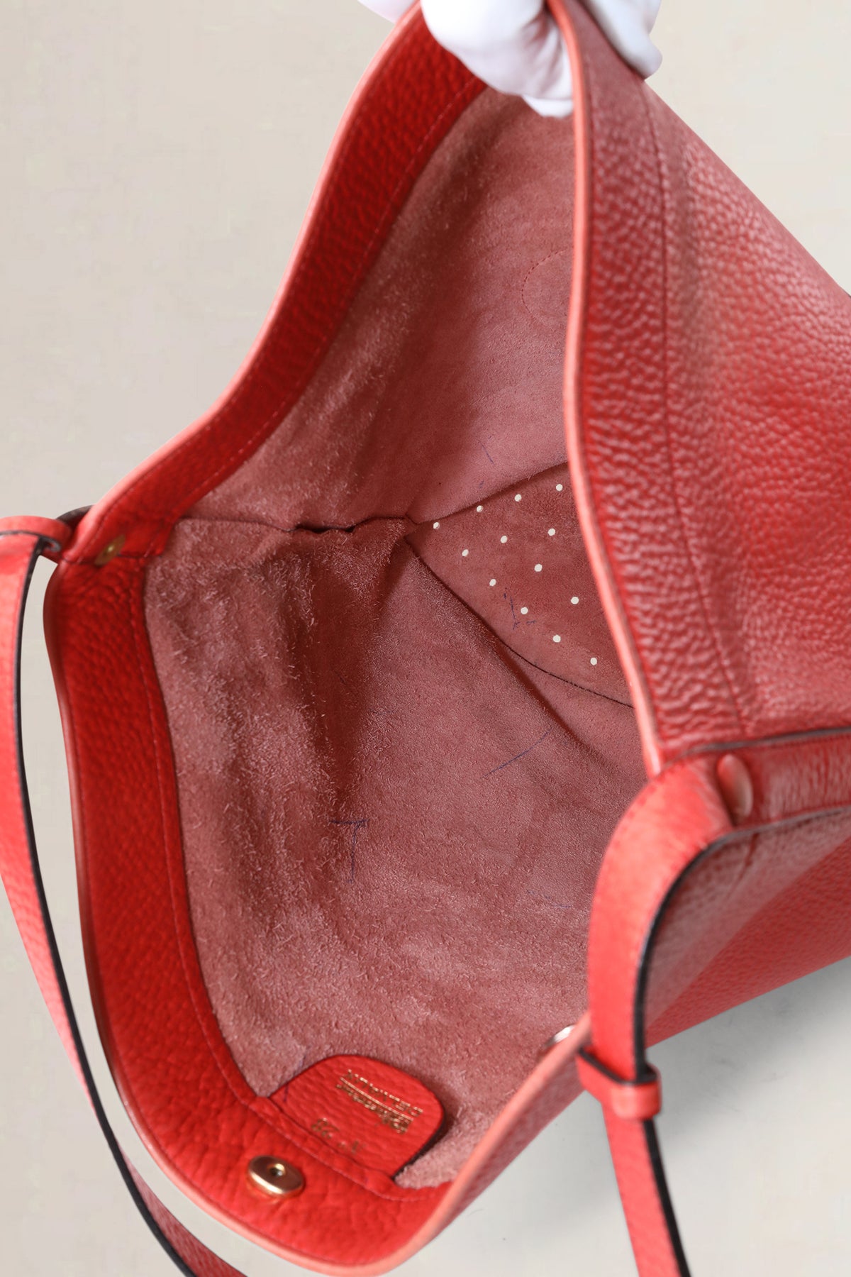 Delvaux Pink Red Coup de Chapeau Limited Edition Le Pin Crossbody Bag