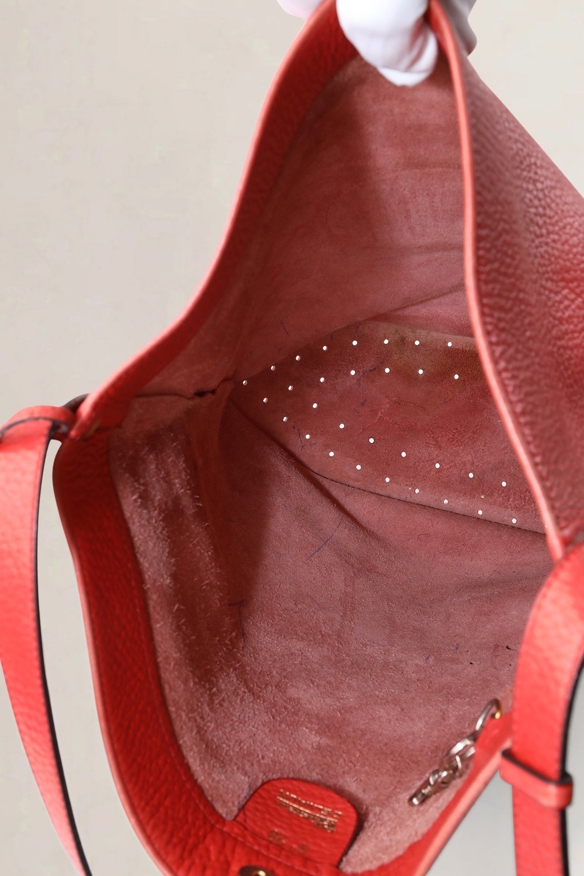 Delvaux Pink Red Coup de Chapeau Limited Edition Le Pin Crossbody Bag