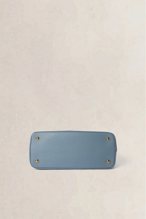 Prada Blue Galleria Saffiano Crossbody Bag &amp; Wallet Set