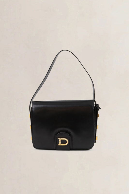 Delvaux Black Leather Shoulder Bag