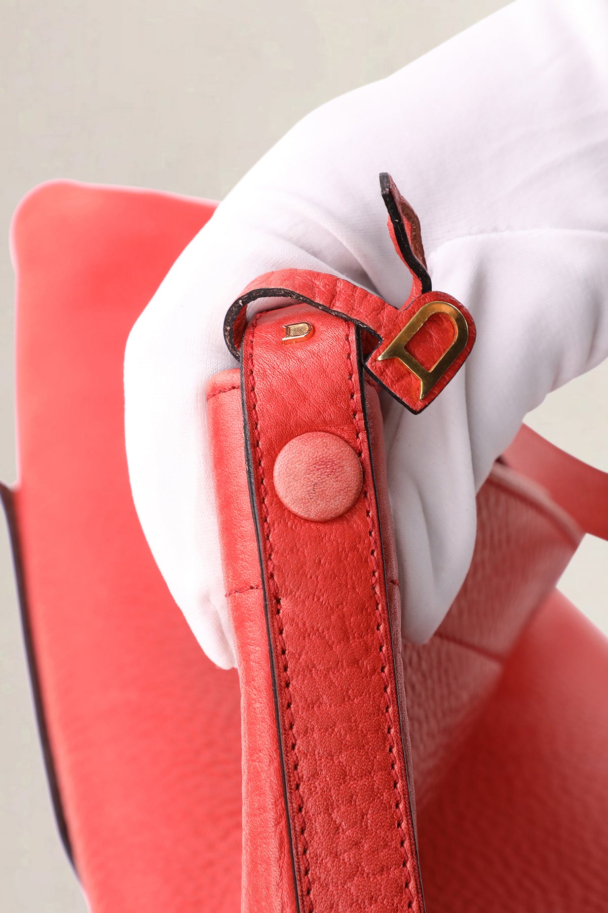 Delvaux Pink Red Coup de Chapeau Limited Edition Le Pin Crossbody Bag