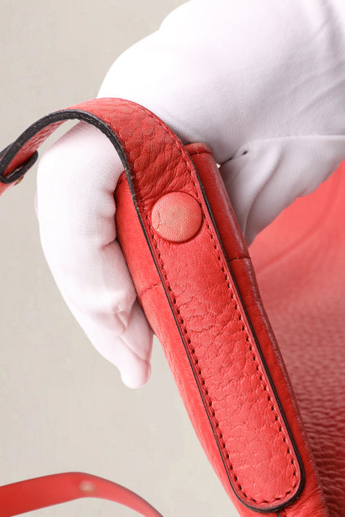 Delvaux Pink Red Coup de Chapeau Limited Edition Le Pin Crossbody Bag