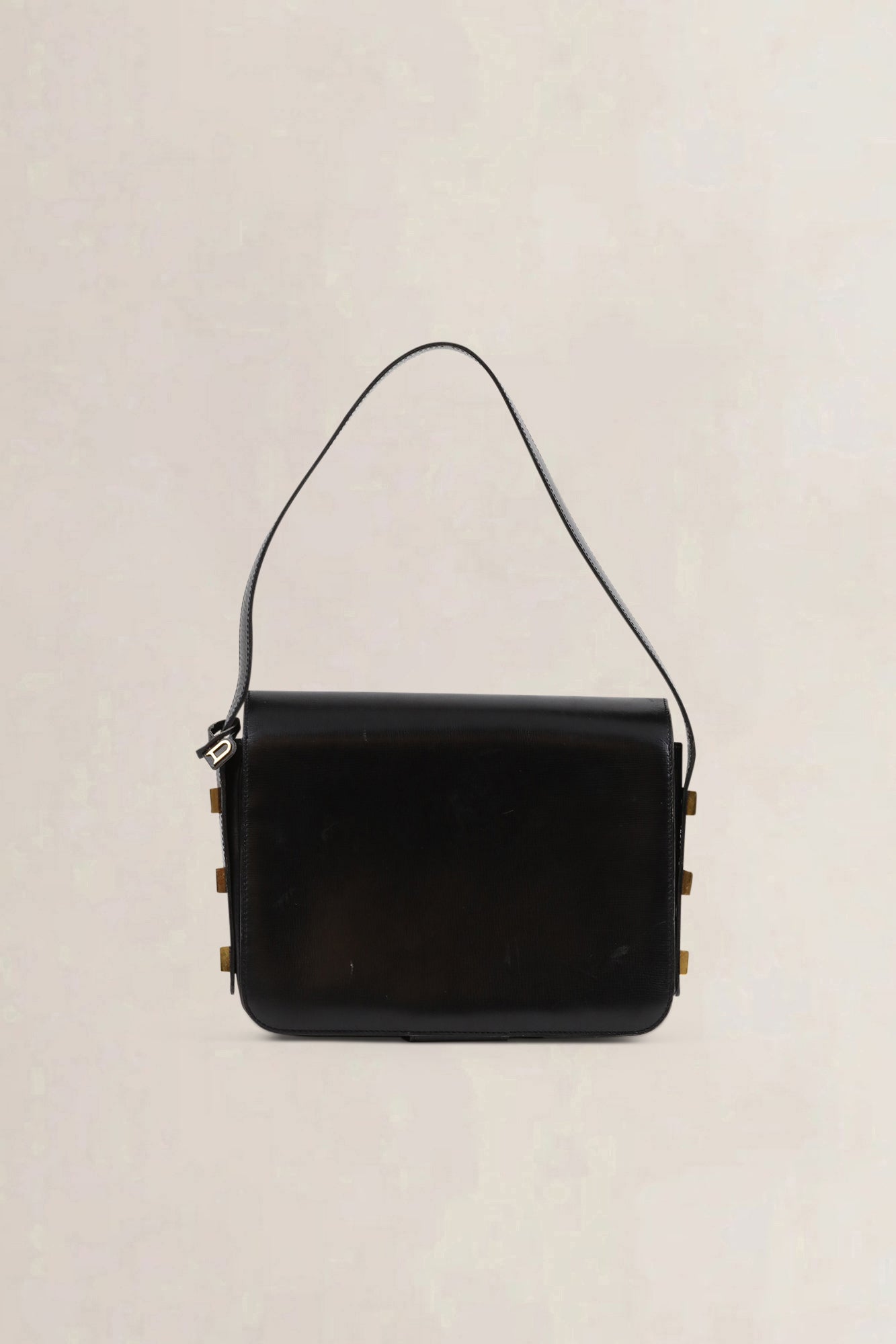 Delvaux Black Leather Shoulder Bag