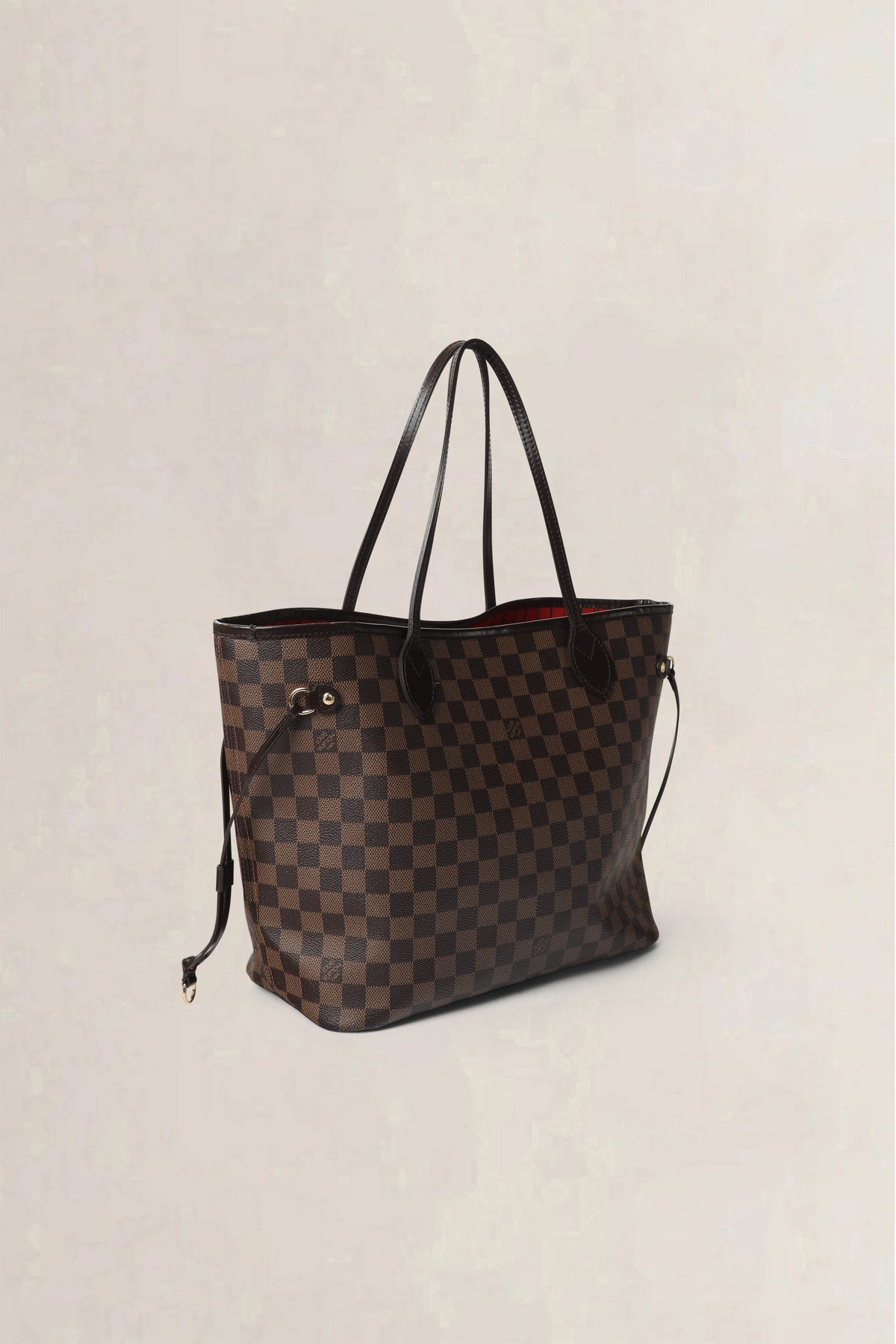 Louis Vuitton Brown Neverfull Damier Ebene MM Shoulder Bag