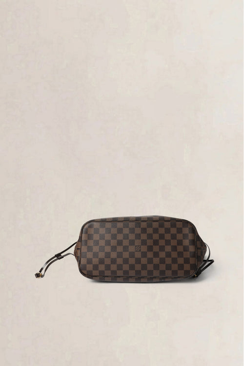 Louis Vuitton Brown Neverfull Damier Ebene MM Shoulder Bag