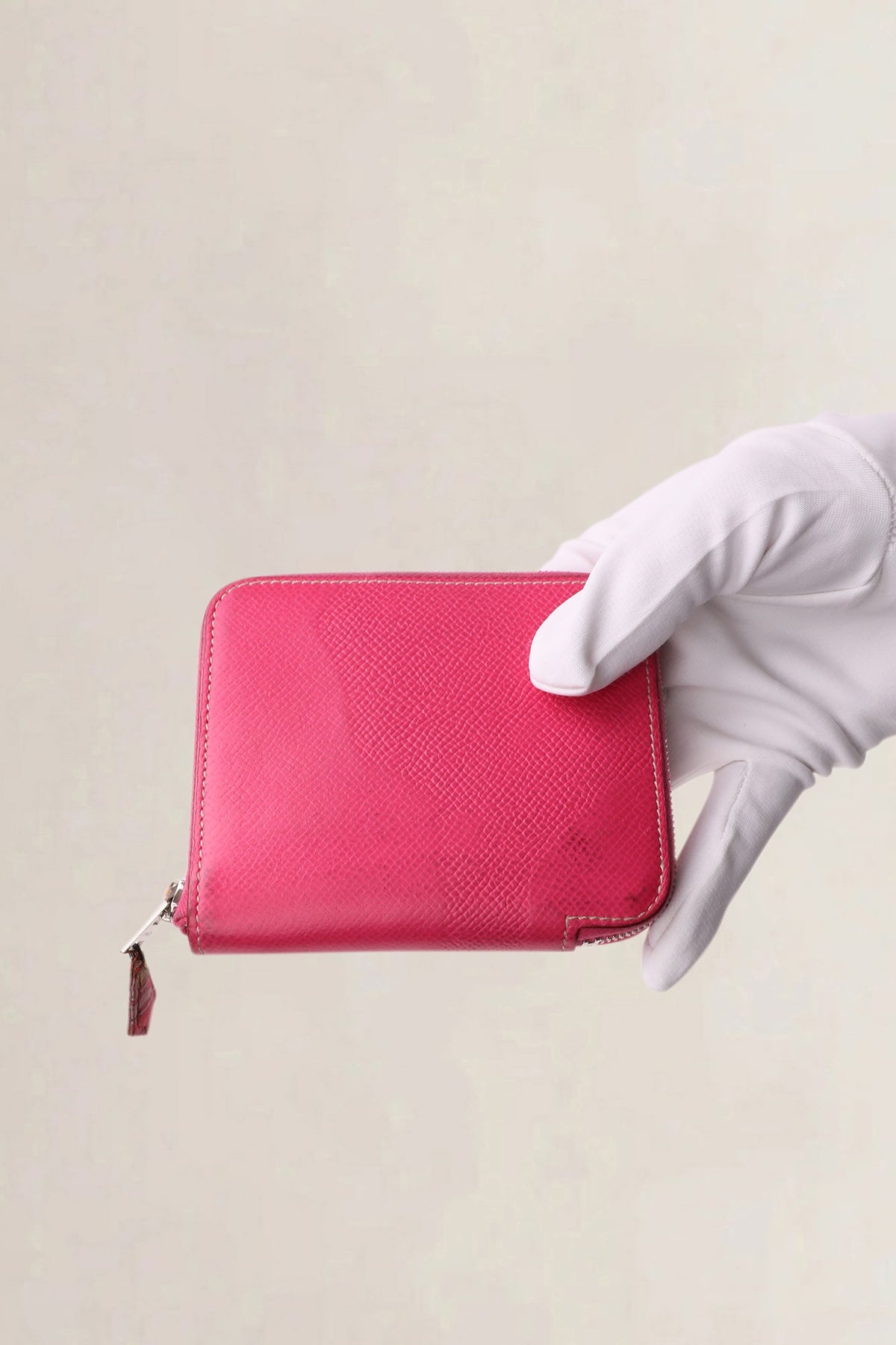 Hermès Pink Silk'in Compact Wallet