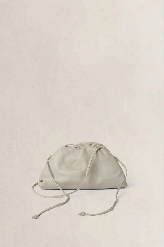 Bottega Veneta White The Mini Pouch — preloved