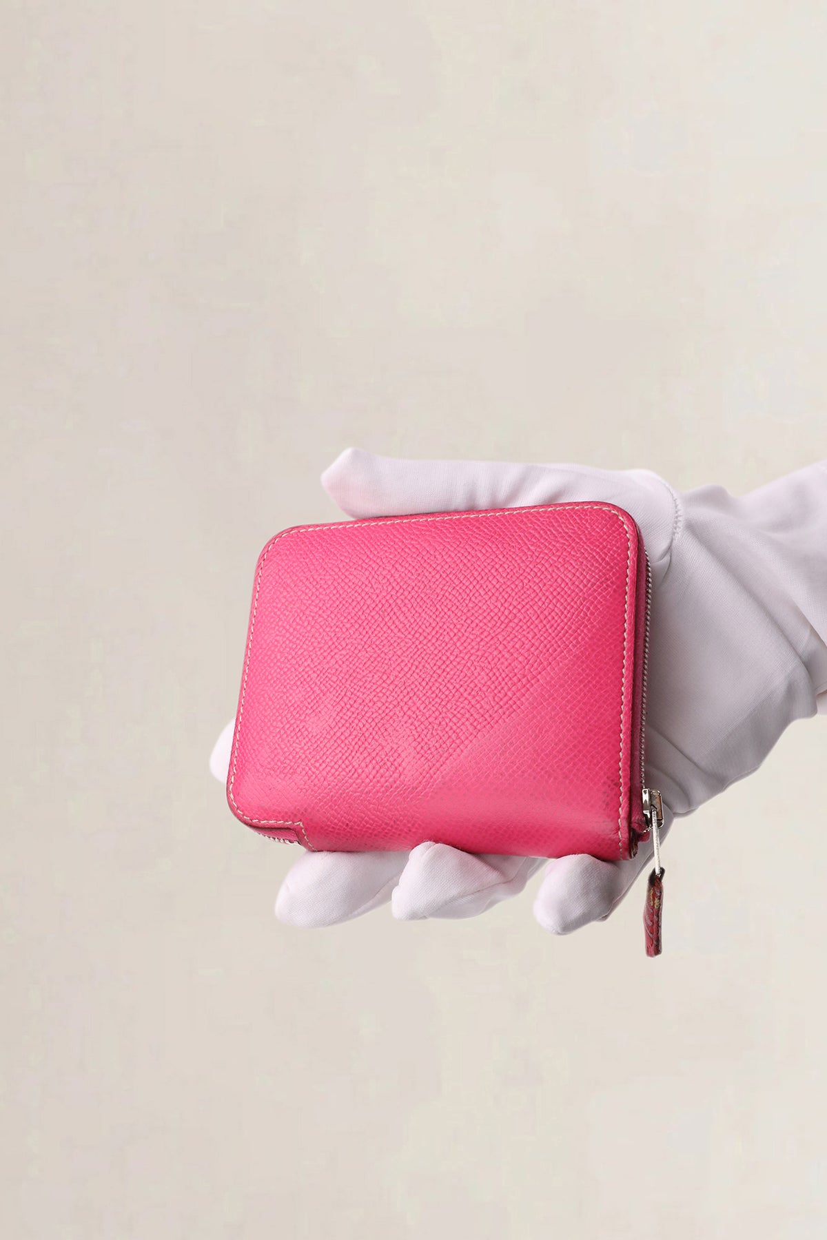 Hermès Pink Silk'in Compact Wallet