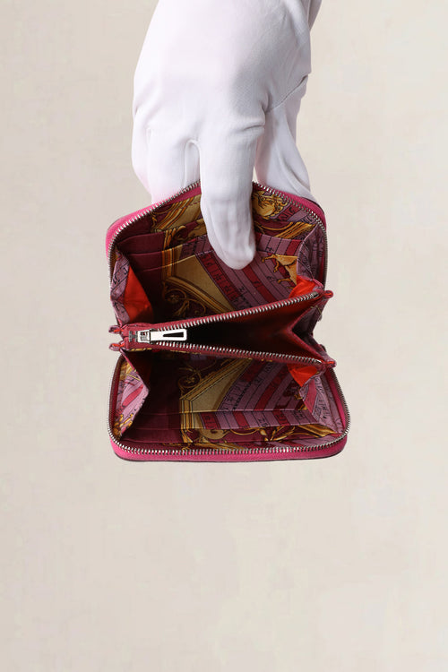 Hermès Pink Silk'in Compact Wallet