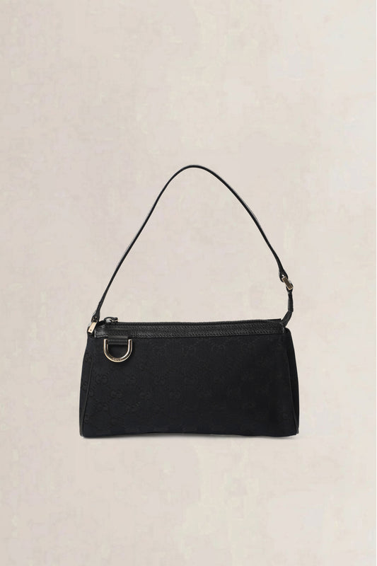 Gucci Black GG Canvas Abbey D-Ring Pochette — preloved