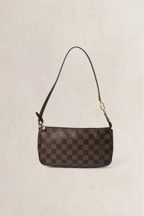 Louis Vuitton Brown Damier Ebene Pochette Shoulder Bag