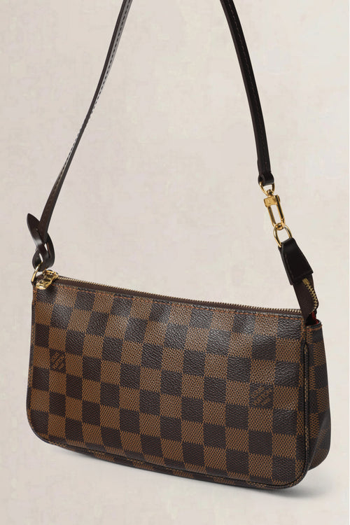 Louis Vuitton Brown Damier Ebene Pochette Shoulder Bag