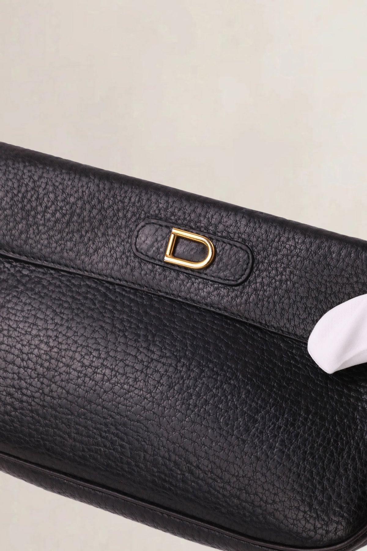 Delvaux Black Jumping Calf Pochette Wallet