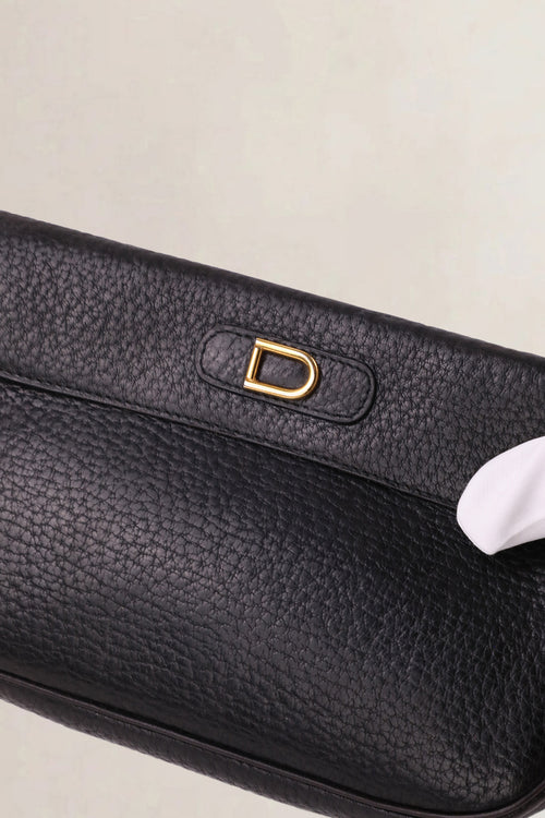 Delvaux Black Jumping Calf Pochette Wallet