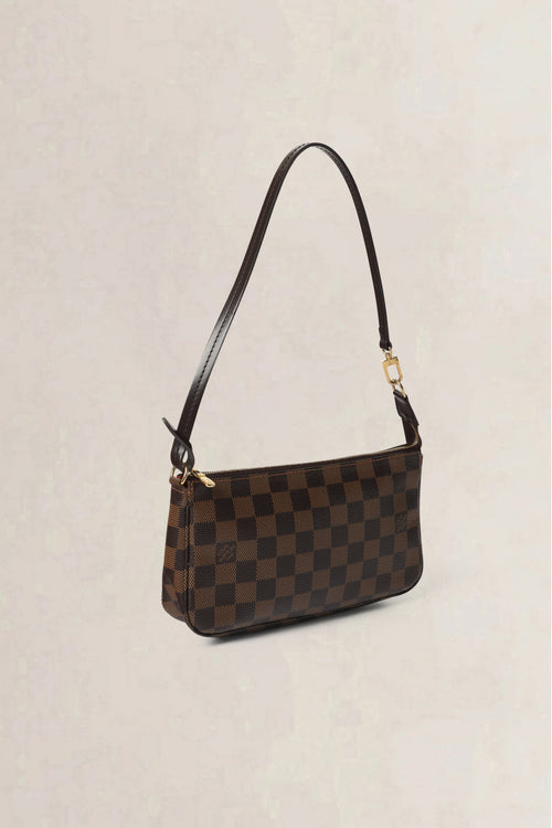 Louis Vuitton Brown Damier Ebene Pochette Shoulder Bag