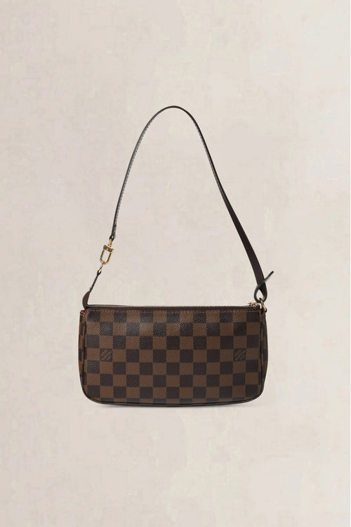 Louis Vuitton Brown Damier Ebene Pochette Shoulder Bag