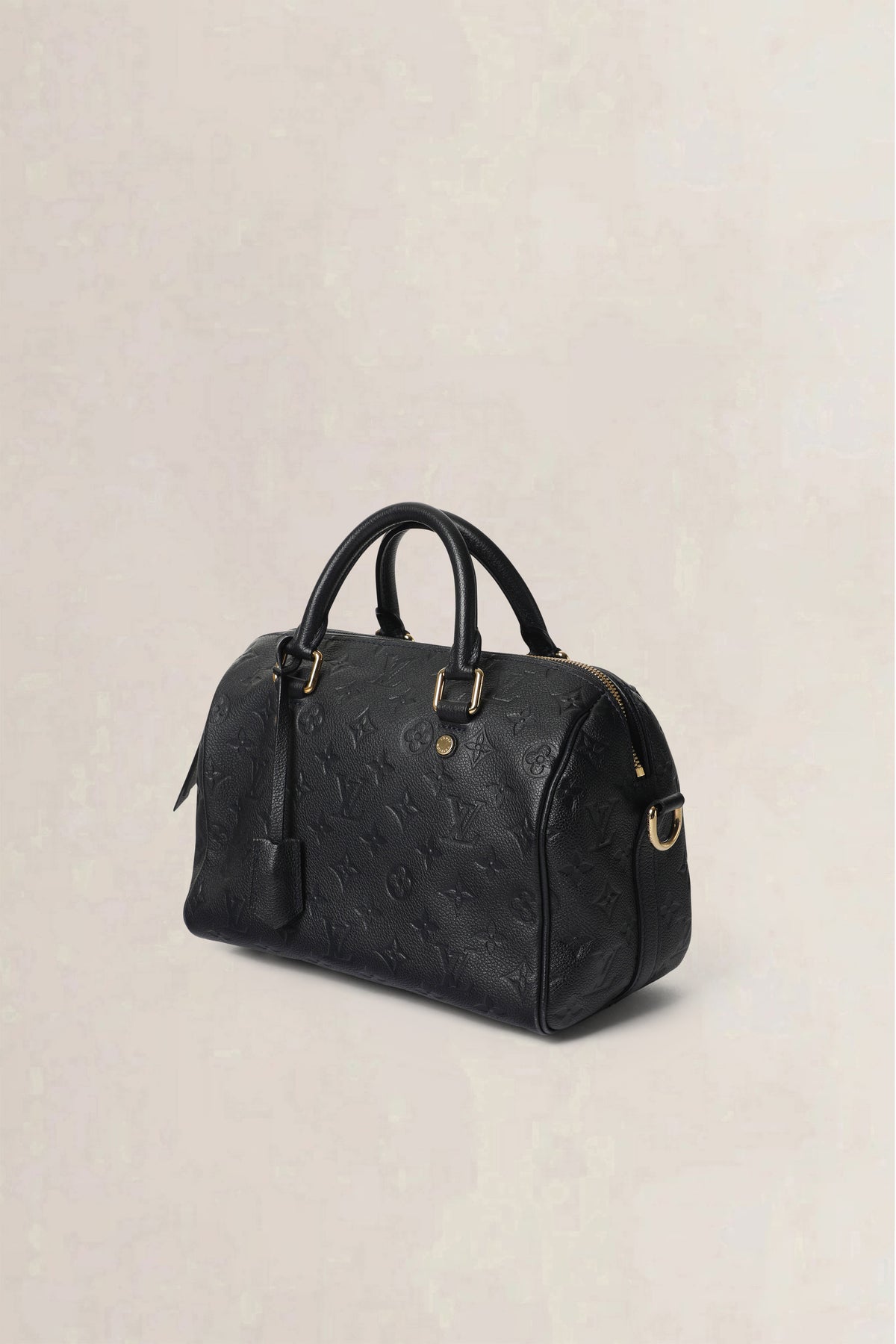 Louis Vuitton Black Speedy 25 Monogram Empreinte Crossbody Bag