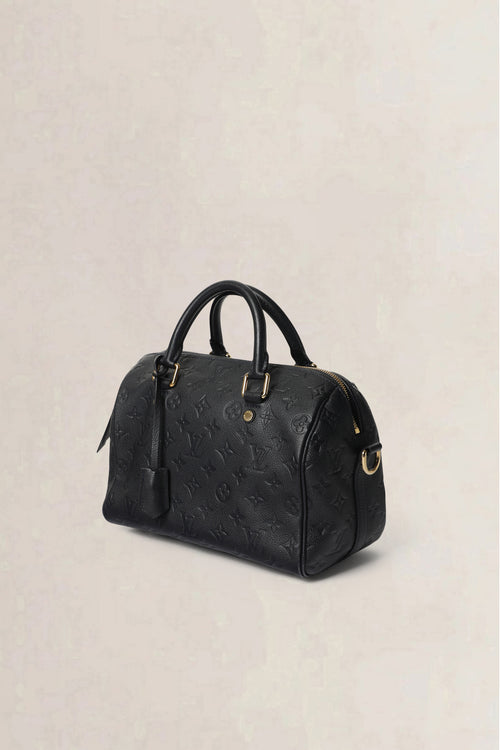 Louis Vuitton Black Speedy 25 Monogram Empreinte Crossbody Bag