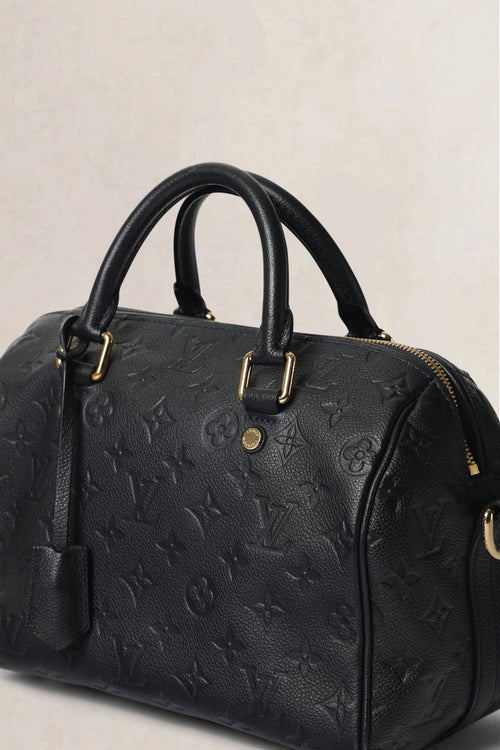 Louis Vuitton Black Speedy 25 Monogram Empreinte Crossbody Bag
