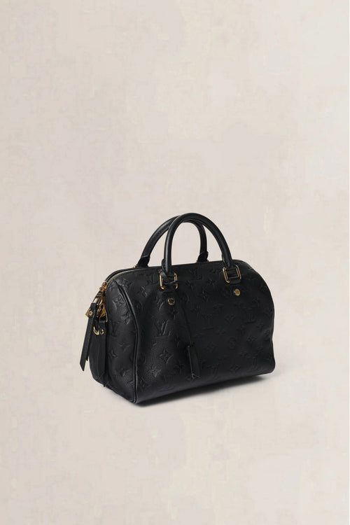 Louis Vuitton Black Speedy 25 Monogram Empreinte Crossbody Bag