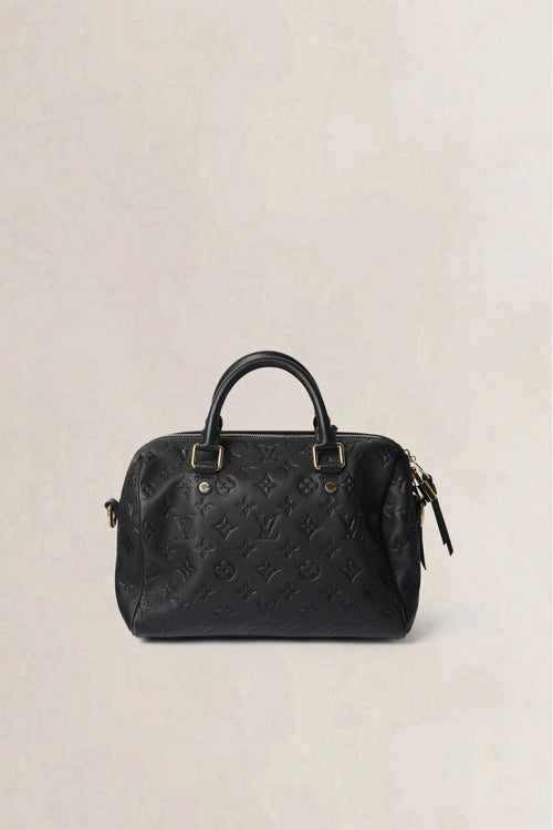 Louis Vuitton Black Speedy 25 Monogram Empreinte Crossbody Bag