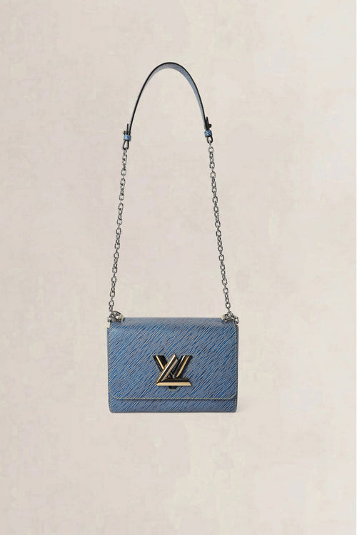 Louis Vuitton Blue Twist Epi MM Crossbody Bag