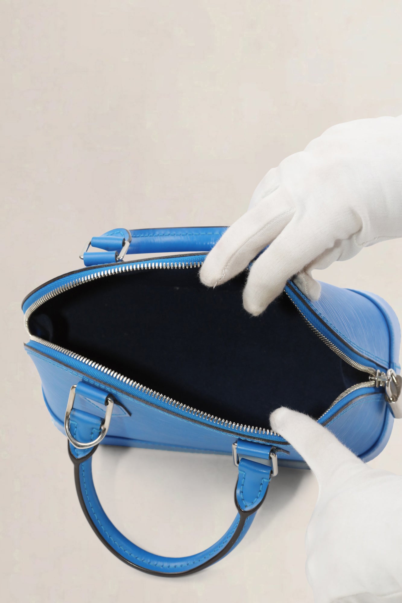 Louis Vuitton Blue Epi Alma BB Crossbody Bag