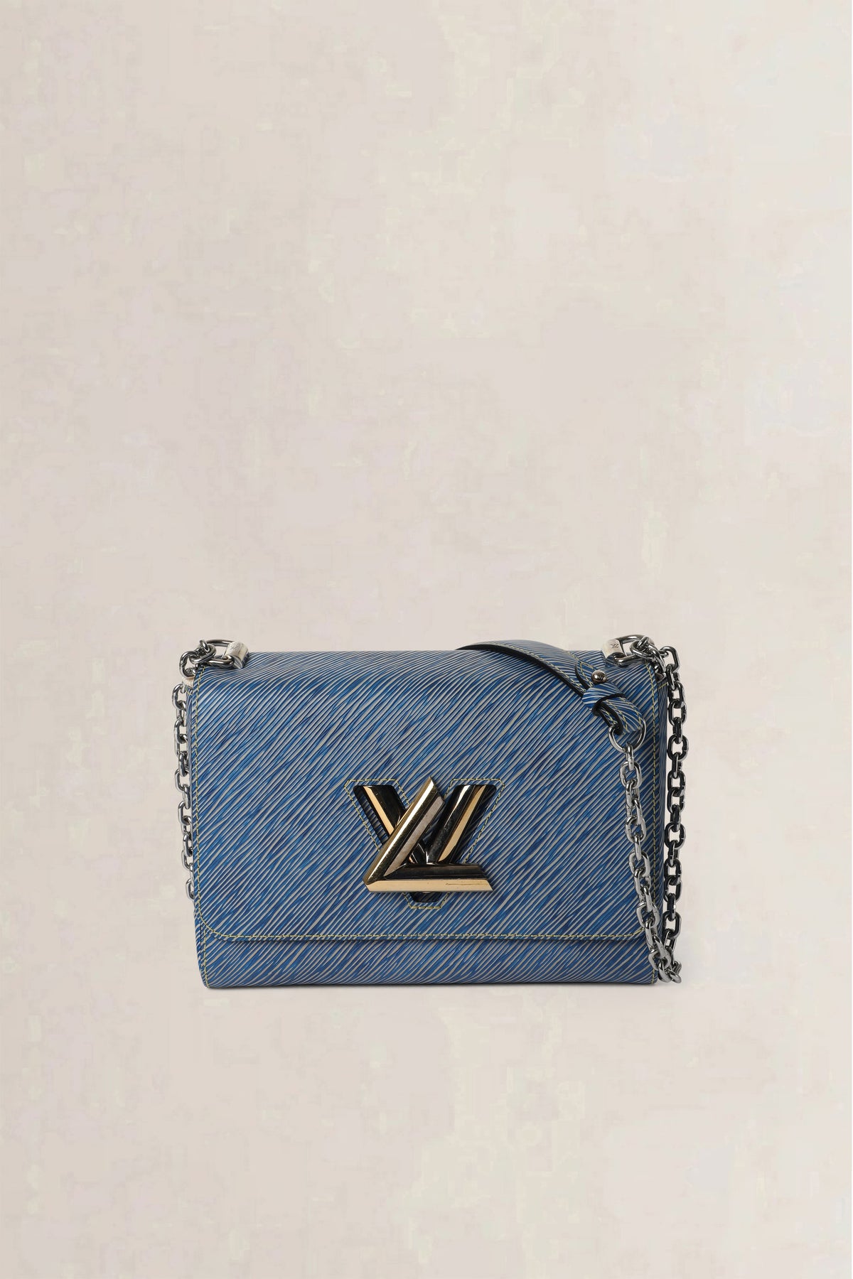 Louis Vuitton Blue Twist Epi MM Crossbody Bag