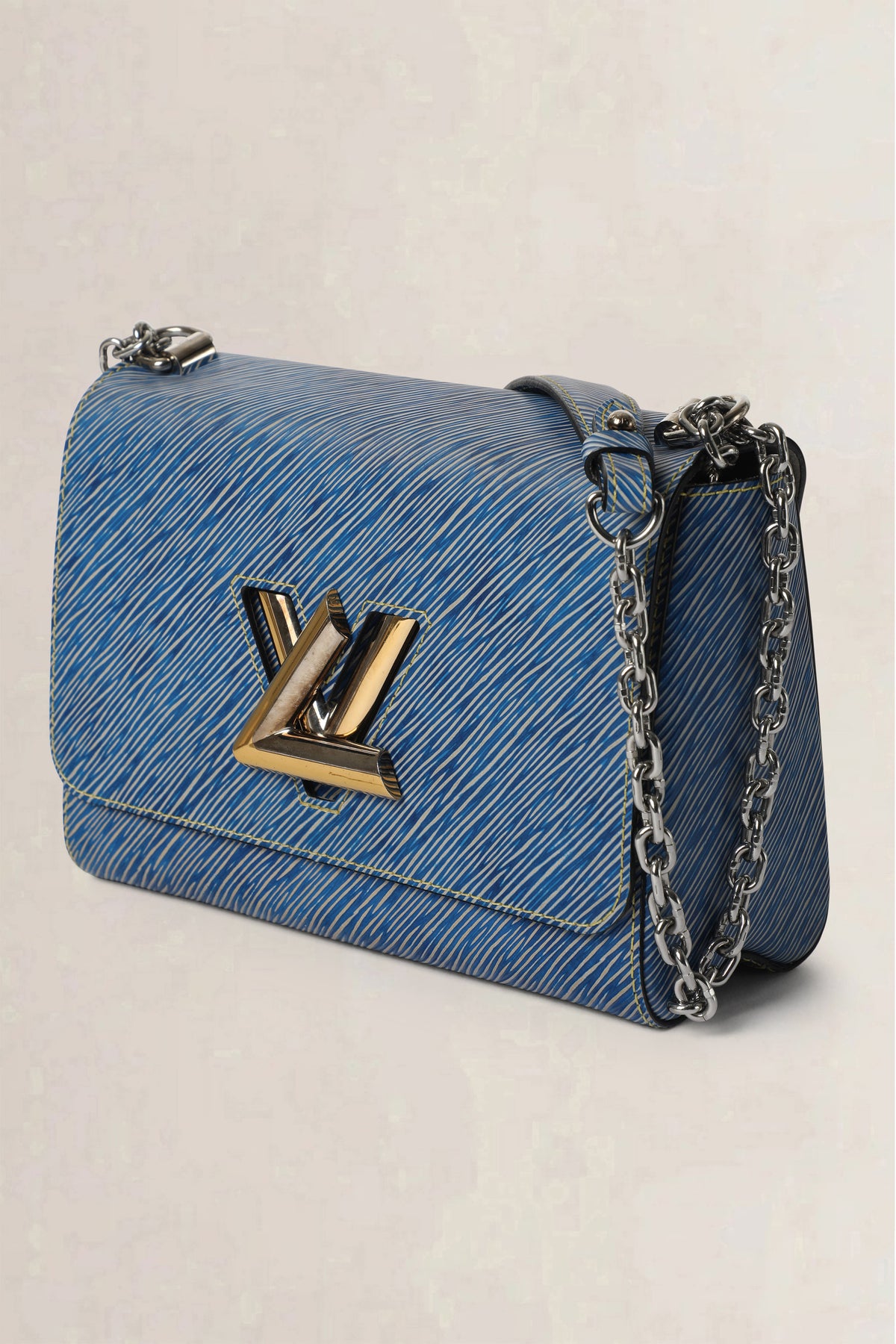 Louis Vuitton Blue Twist Epi MM Crossbody Bag