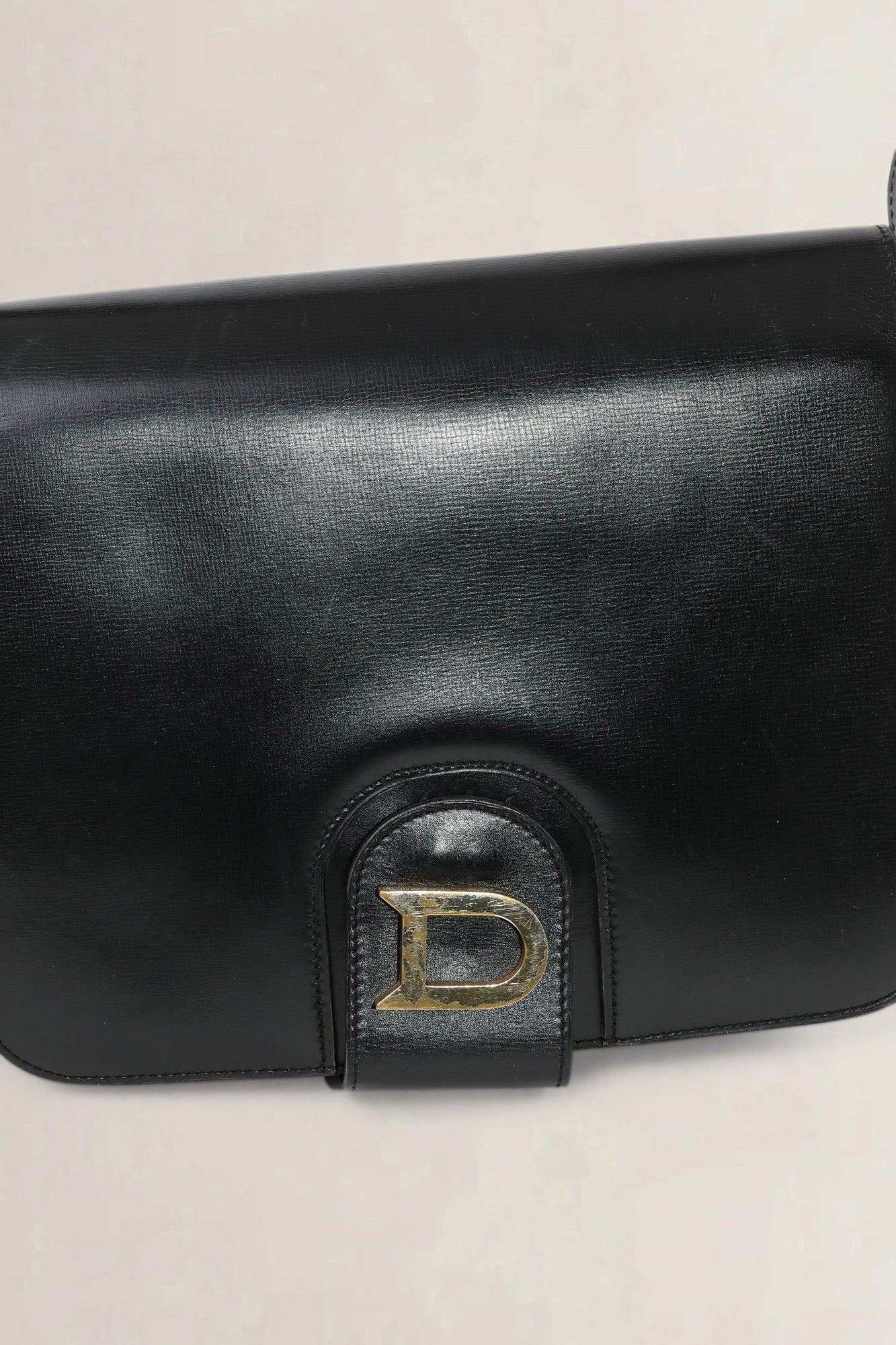 Delvaux Black Leather Shoulder Bag