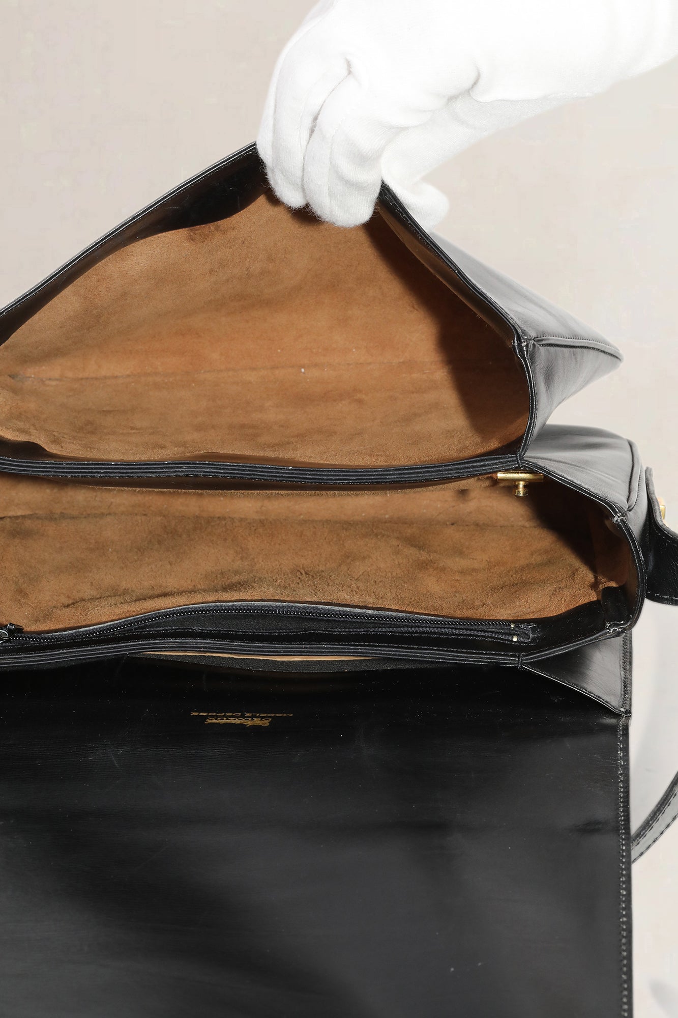 Delvaux Black Leather Shoulder Bag