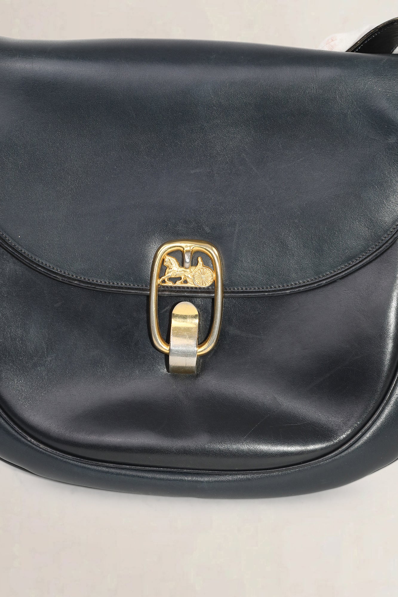 Céline Vintage Blue Shoulder Bag