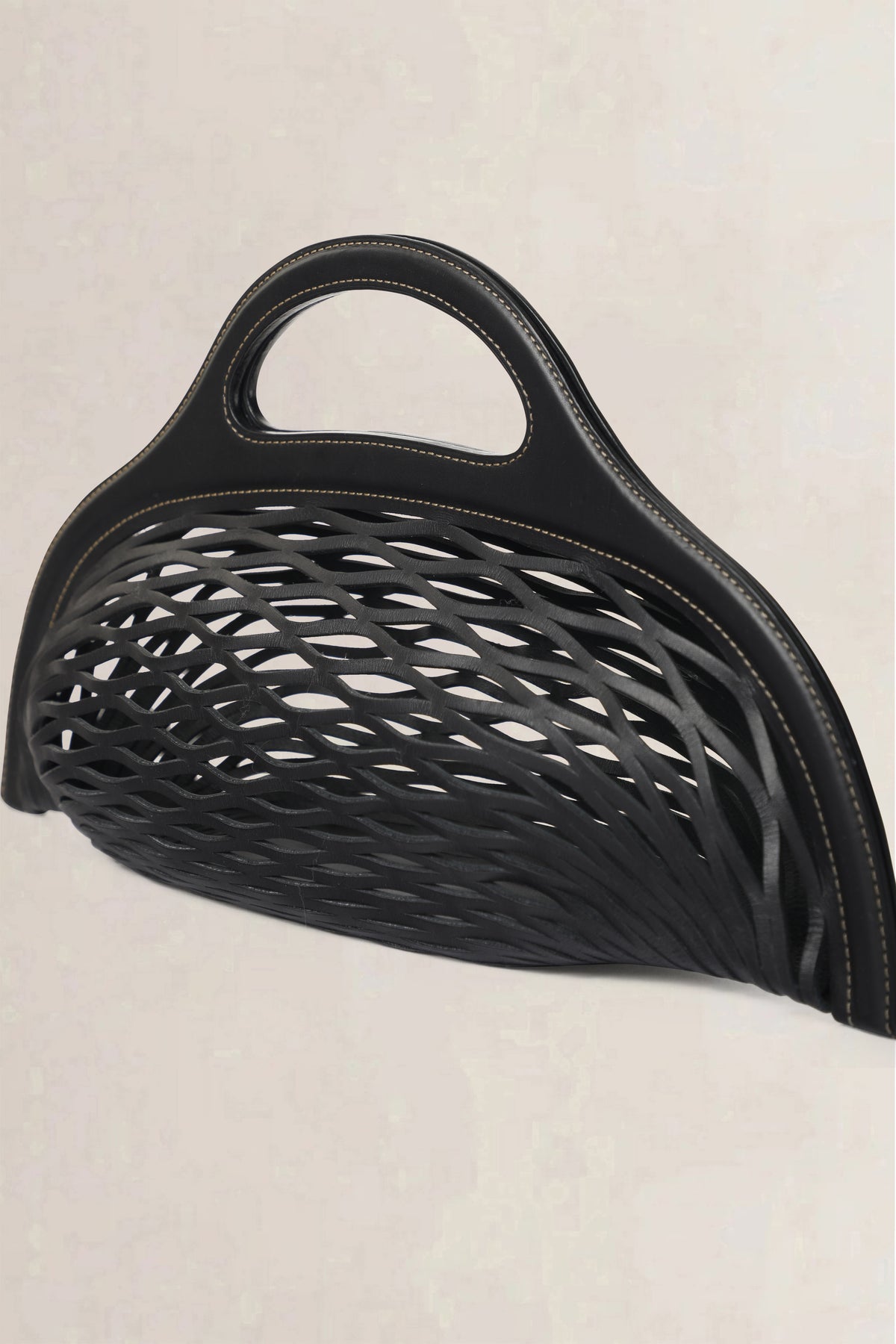 Delvaux Anthracite Grey Charles Kaisin The Basket Top Handle Bag