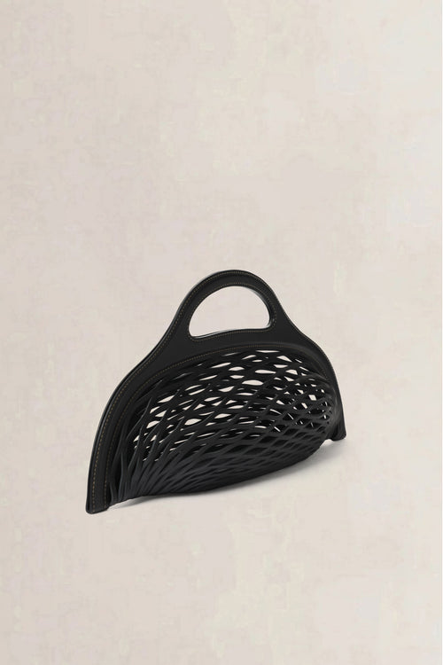 Delvaux Anthracite Grey Charles Kaisin The Basket Top Handle Bag