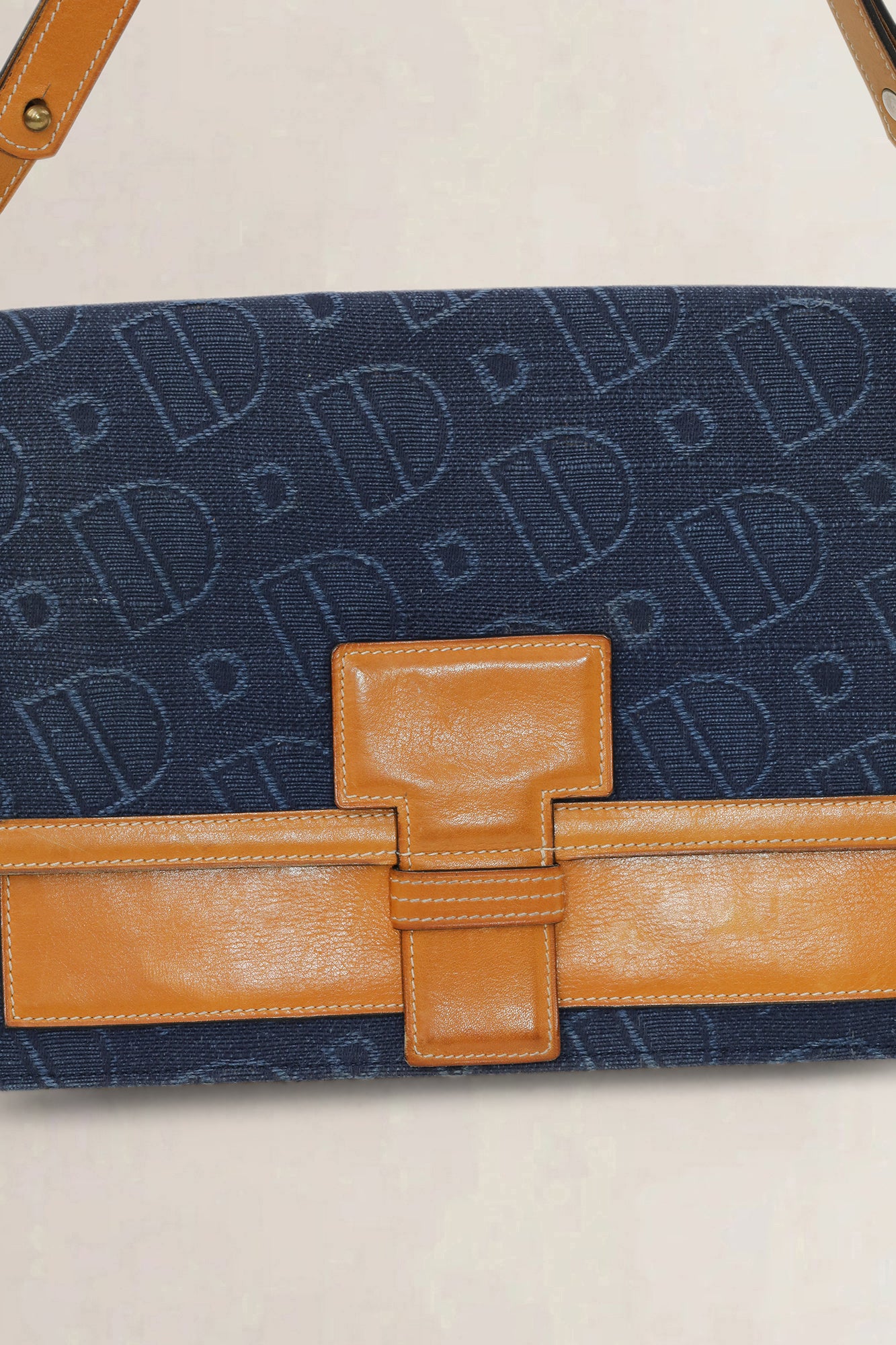 Delvaux Blue Vintage Crossbody Bag