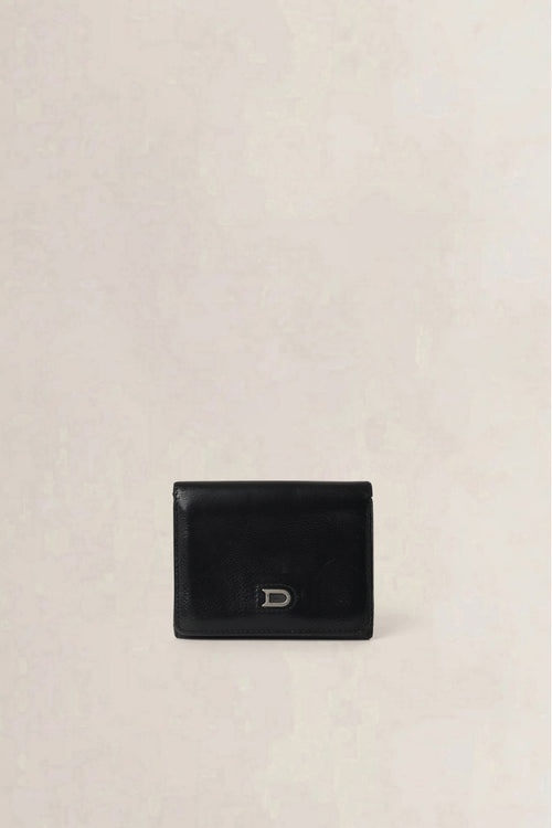 Delvaux Black Trifold Card Holder