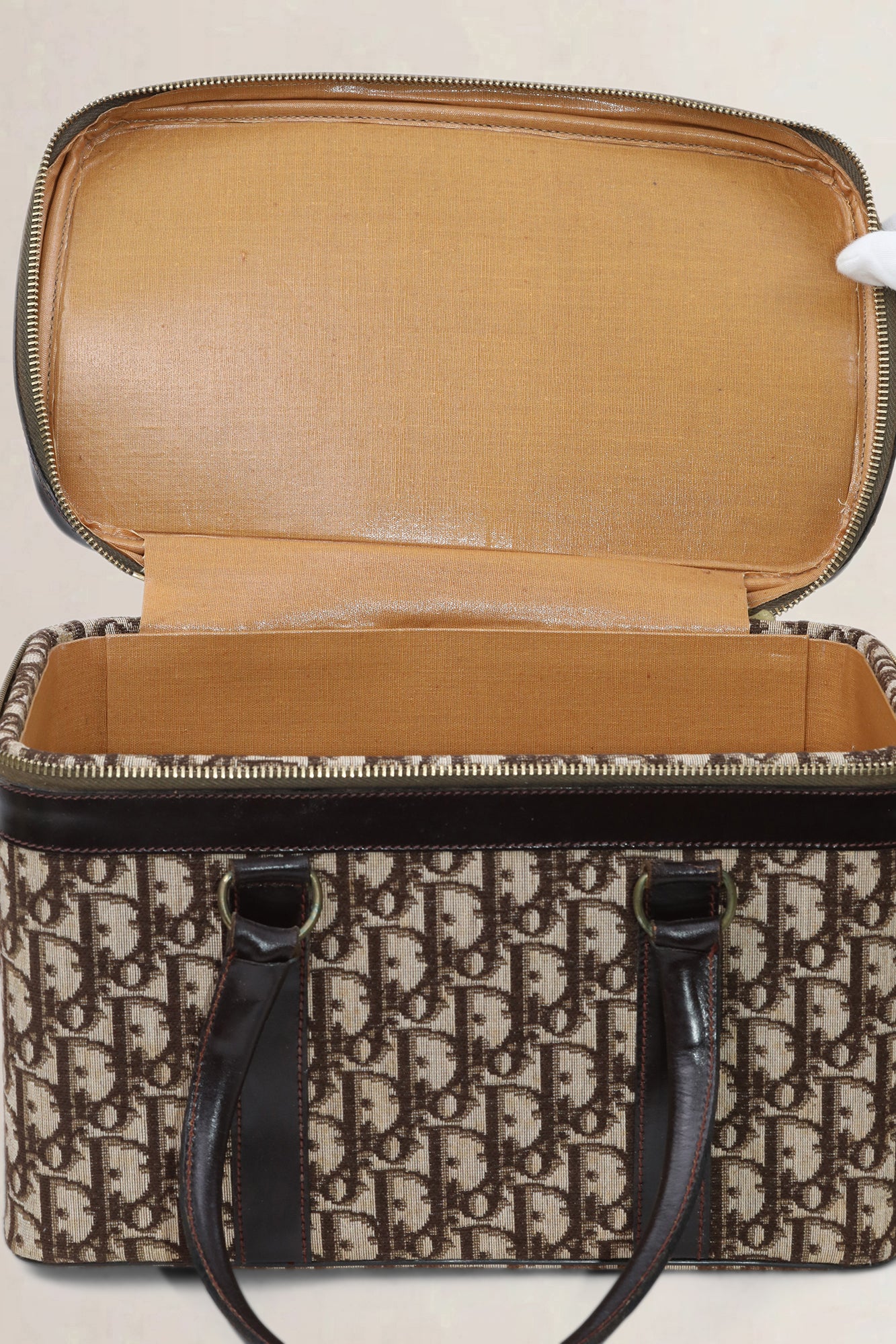 Christian Dior Brown Monogram Vanity Case