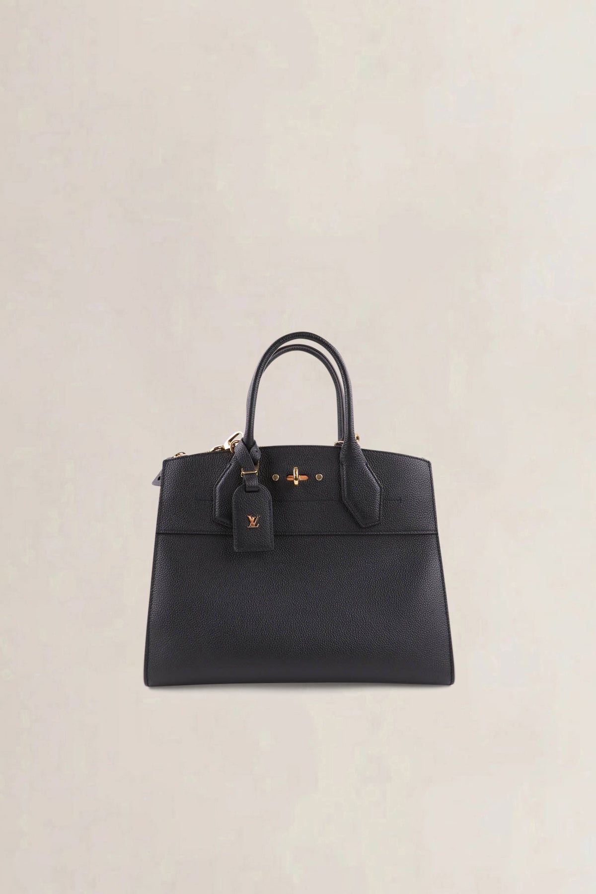 Louis Vuitton Black City Steamer MM Shoulder Bag