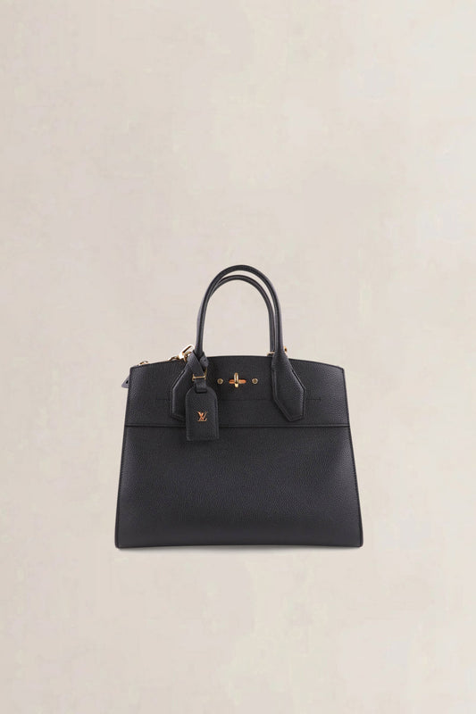 Louis Vuitton Black City Steamer MM — preloved
