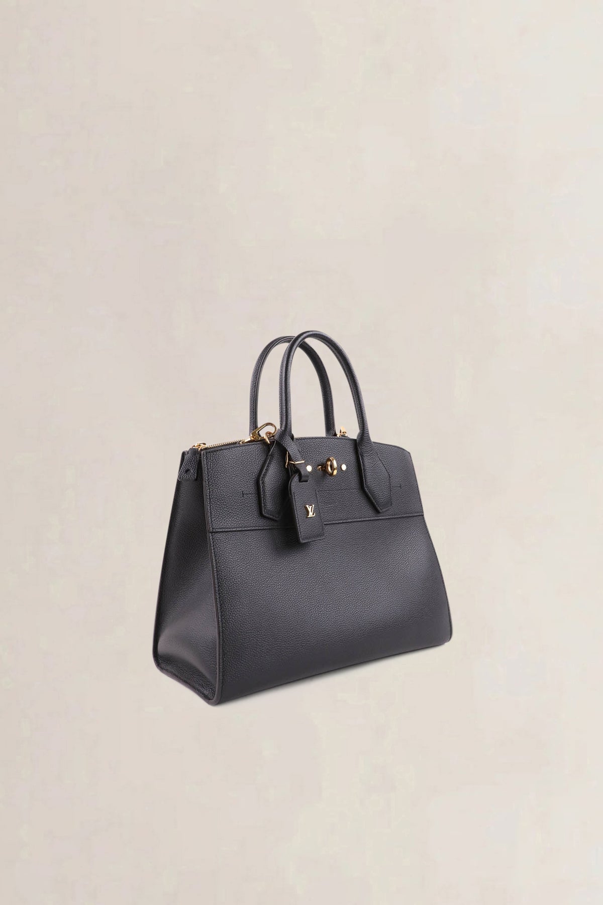 Louis Vuitton Black City Steamer MM Shoulder Bag