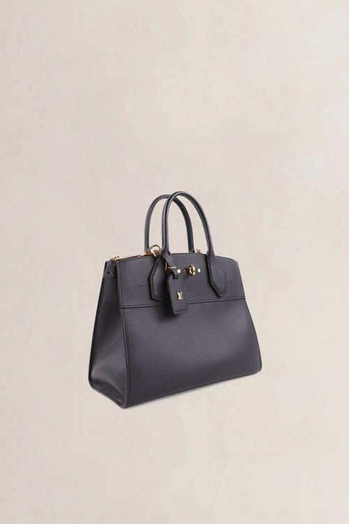 Louis Vuitton Black City Steamer MM Shoulder Bag