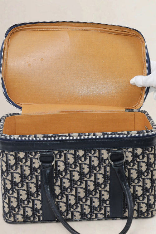 Christian Dior Blue Monogram Vanity Case