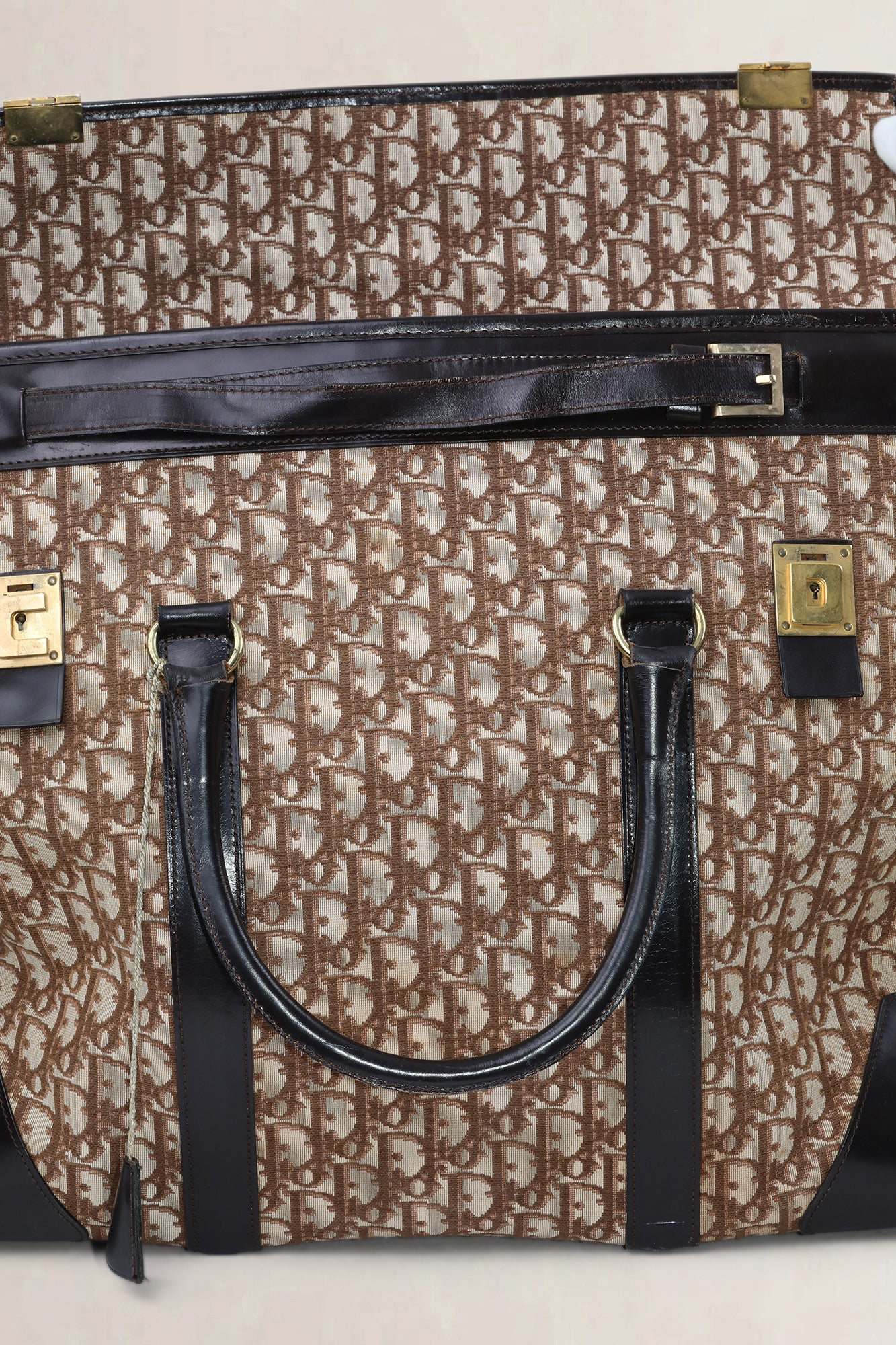 Christian Dior Brown Monogram Oblique Travel Bag