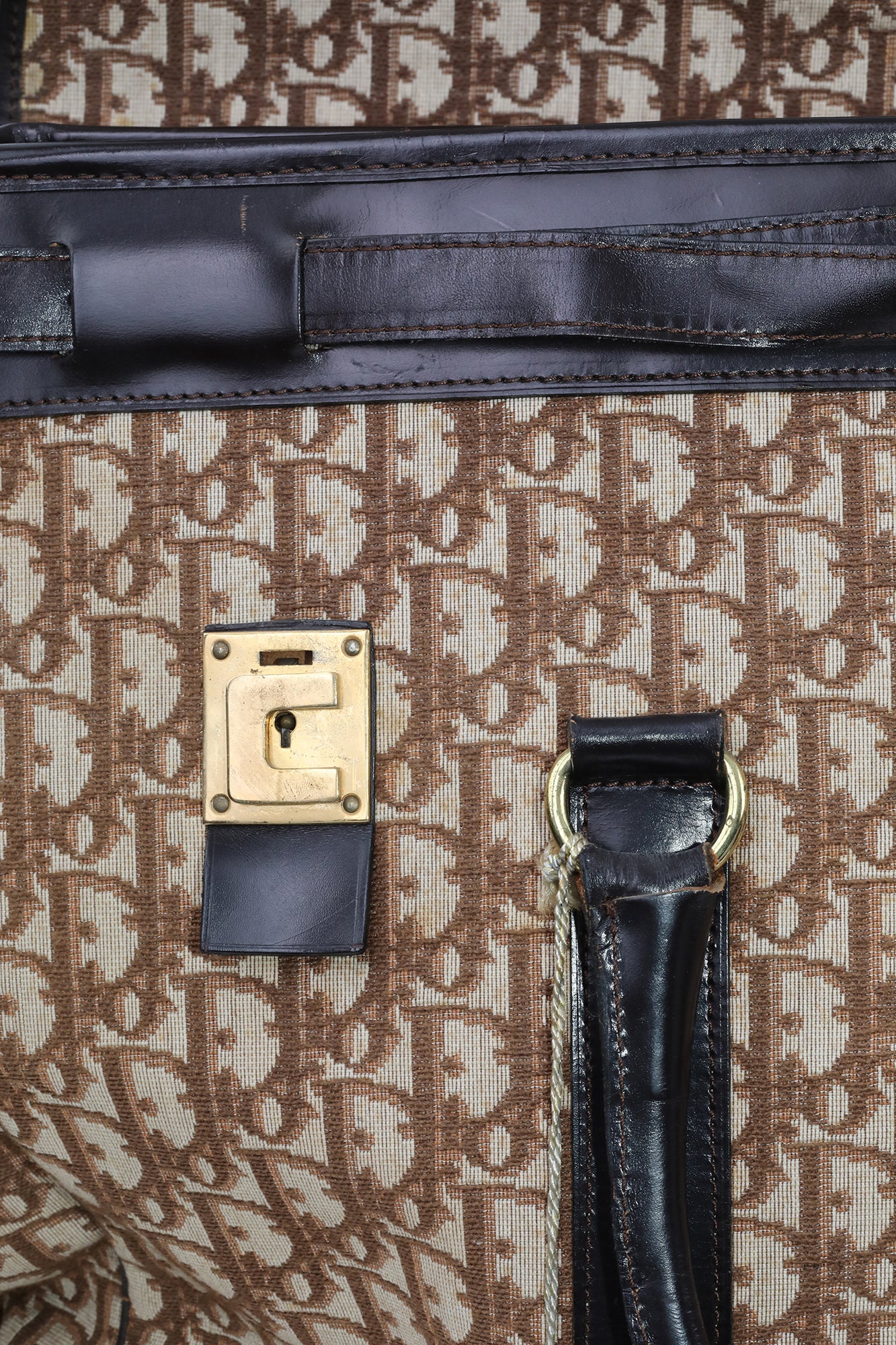 Christian Dior Brown Monogram Oblique Travel Bag