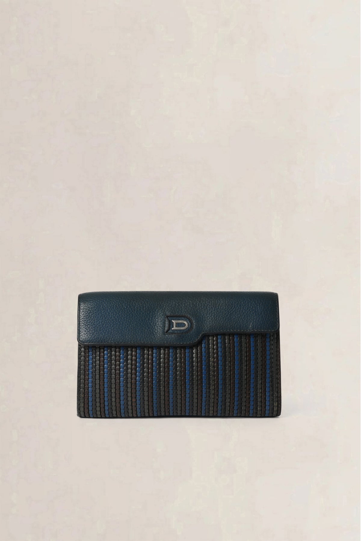 Delvaux Teal Toile de Cuir Wallet