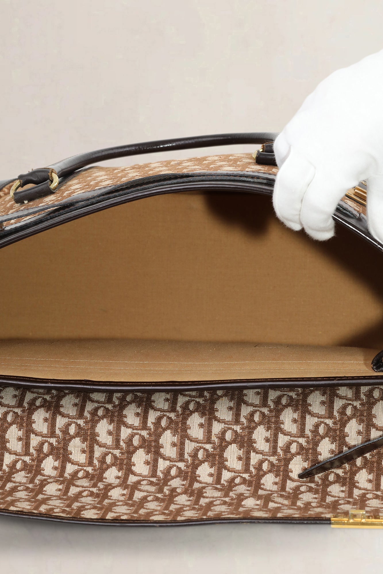 Christian Dior Brown Monogram Oblique Travel Bag